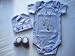 Nike Jordan Infant New Born Baby Lap Shoulder Bodysuit, Booties and Cap; 0-6 Months with "Air Jordan" Sign; 3 Piece Gift Set; New