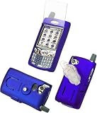 BLUE RUBBERIZED PROGUARD (WITH BELT CLIP) COVER SNAP-ON CASE for PALM ONE TREO 650 / 700 / 700p / 700wx