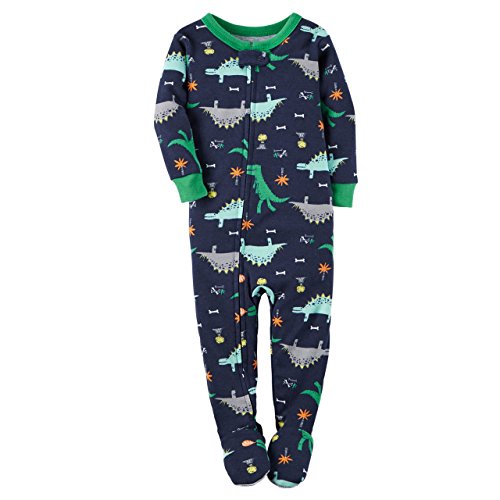 Carter's Little Boys' 1-Piece Snug Fit Cotton Pajamas (2T, Navy)
