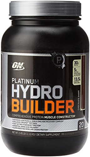 Optimum Nutrition Platinum Hydro Builder, Chocolate Shake, 20 Servings