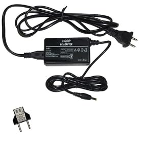 HQRP AC Power Adapter for Sony PSP-N340 / PSP-N340U PSP go system Cradle plus Euro Plug Adapter