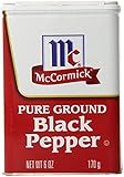 McCormick Black Pepper, Can, 6.00 Ounce