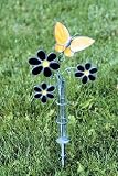 Outdoor Living : Butterfly Garden Stained Glass Decorative Rain Gauge
