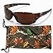 Camouflage Sunglasses Brown Orange White Camo Fishing Hunting Free Micorfiber Bag