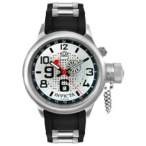 Invicta Men's GMT Russian Diver Collection Black Rubber and Steel Watch #5846