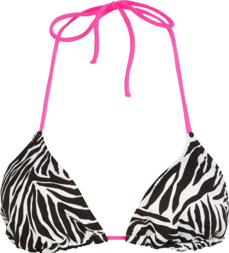 FULL TILT Zebra Triangle Swimsuit Top