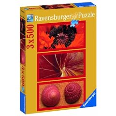 Ravensburger 16284 - Naturimpressionen in rot - 3 x 500 Teile Puzzle