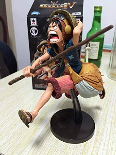 Anime One Piece Figure Monkey·D·Luffy PVC Doll Action Figure Model Toys 21cm Blue