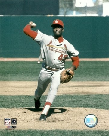 Bob Gibson St. Louis Cardinals Pitching Action 8x10 Photo