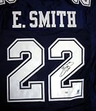 Emmitt Smith Autographed Dallas Cowboys Blue Jersey PSA/DNA