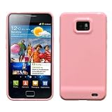 Hellrosa Silikon Hülle Schutzhülle Tasche Case für Samsung Galaxy S2 i9100