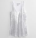 Miken Sequin Solid Tank