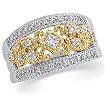 14K Two-Tone Gold Diamond Wedding/Anniversary Band - 0.50 Ct.
