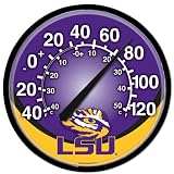LSU Tigers Official 12.75" diameter NCAA Thermometer