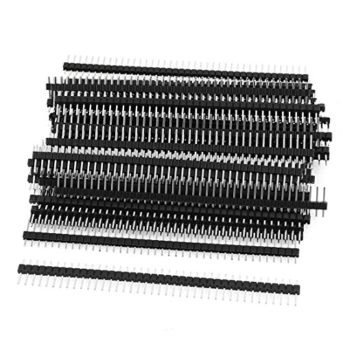 50 pcs single row 40pin 2.54mm male pin header connecto…