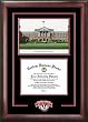 University of Wisconson, Madison Graduate Framed Lithograph w/Diploma Opening in Cherry Wood Frame