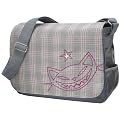 Tweed Messenger Bag - Gray
