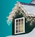 Philips 150ct Icicle Lights Clear - Green Wire