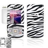 Samsung M520 Cell Phone Zebra Design Protective Case Faceplate Cover