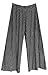 Dangerousfx Women's Gothic Wide Leg Flattering High Waist Stretch Palazzo Pants