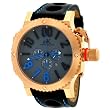 Adee Kaye #AK7220-MRG81 Men's Rose Gold Tone Oversized Chronograph Watch