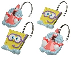 SpongeBob Squarepants Shower Curtain Hooks