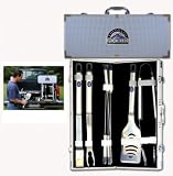 Colorado Rockies 8 Piece Barbeque Tool Set w/Case