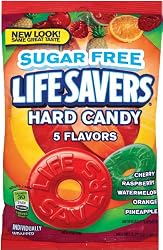 LifeSavers Sugar Free 5 Flavor Hard Candy, 12 - 2.75-Ounce Bags