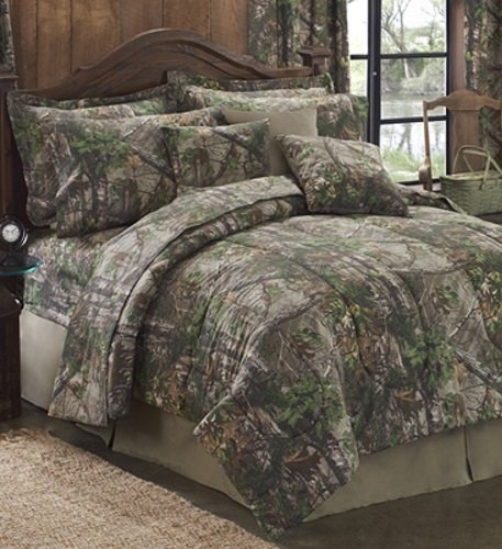 50 Realtree Xtra Green Camo Camouflage 8 Pc Full Comforter Set