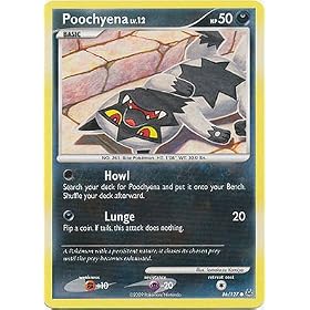 Pokemon Platinum Single Card Poochyena #86 Common
