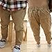 Weixinbuy Baby Kid Boy Casual Pencil Straight Pants Trousers (100(3-4Year)) Khaki