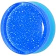 24mm Blue Neon Glitter Saddle Plug
