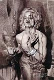 Madonna (Singing, B&W) Music Poster Print - 11