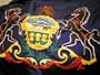 Pennsylvania State Flag -- 3' x 5' Duralite -- Received as Gift From Former State Senator Albert V. Belan -- NEVER FLOWN -- as shown