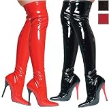 Ellie Shoes Women`s 516-FANTASY 5" Plain Stretch Thigh High Boot Available in 2 Colors
