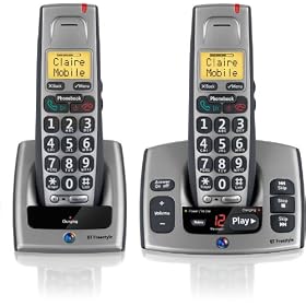 BT Freestyle 750 Twin DECT TAM Phone - Titanium Grey