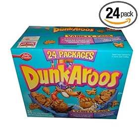 Dunkaroos Variety Pack-cinnamon Graham with Vanilla Frosting and Sprinkles, Dunkaroos Honey Graham with Chocolate Frosting - (Pack of 24)