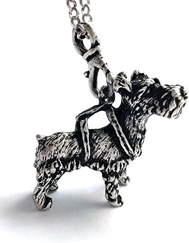 Schnauzer Dog Charm - Pet Necklace Puppy Fashion Pendant - Animal Gift Jewelry