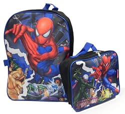 Spiderman Backpack and Lunch kit set 50475