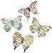 Set Of 4 Large Metal Butterfly Wall Hangings Decor