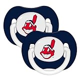 Baby Fanatic MLB Cleveland Indians 2-Pack Pacifiers by Baby Fanatic [並行輸入品]