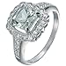 Vir Jewels Sterling Silver Green Amethyst Ring (0.90 CT)