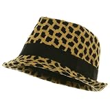 Color Animal Fedora Hat - Yellow W19S36C