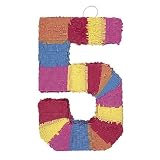 Number 5 Shaped Pinata
