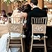 OurWarm Burlap Bows Mr. & Mrs. Burlap Chair Banner Set Chair Sign Garland Rustic Wedding Party Decoration