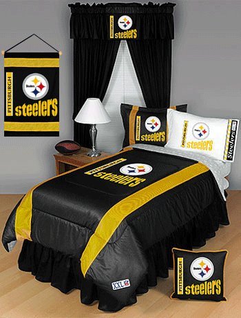 Pittsburgh Steelers Full Sheet Set from The Locker Room Collection by Kentex