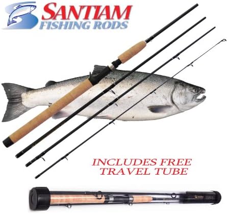 Santiam Fishind Rods Travel Rod 4 Piece 8'6'' 10-20lb MF Graphite Casting Rod