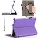 i-Blason Auto Wake / Sleep Smart Cover Slim Folio Book Shell Stand case Cover for Apple New iPad Mini 7.9 Inch Wifi 3G 4G LTE with Stylus Loop & Bonus Stylus (Purple)