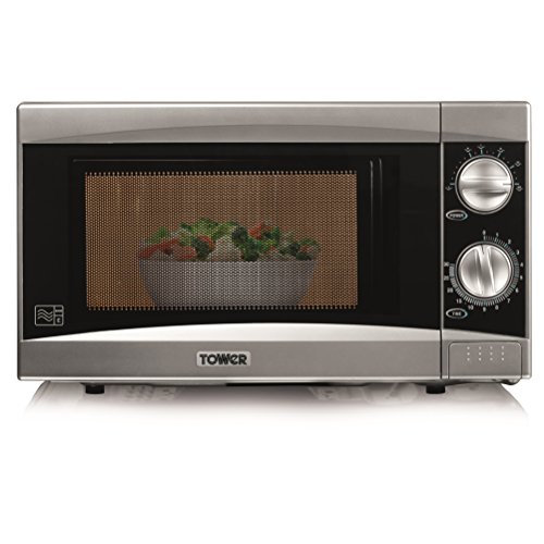Tower Manual Solo Microwave with 6 Power Levels, 800 W, 20 Litre