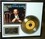 Frank Sinatra "My Way" Framed 24 Karat Gold Plated 45 Record